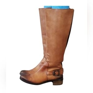Vince Camuto Volero Brown Leather Riding Boots Size 6 M